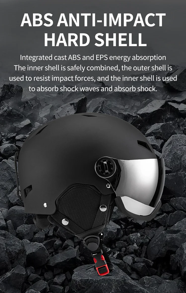 Eastinear's neue leichte All-in-One-Brille, Skihelm, Outdoor-Ski- und Snowboard-Ausrüstung für Herren und Damen und Kinder – Detail 8