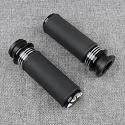 Motorcycle Black Electric Handle Bar Grips 1