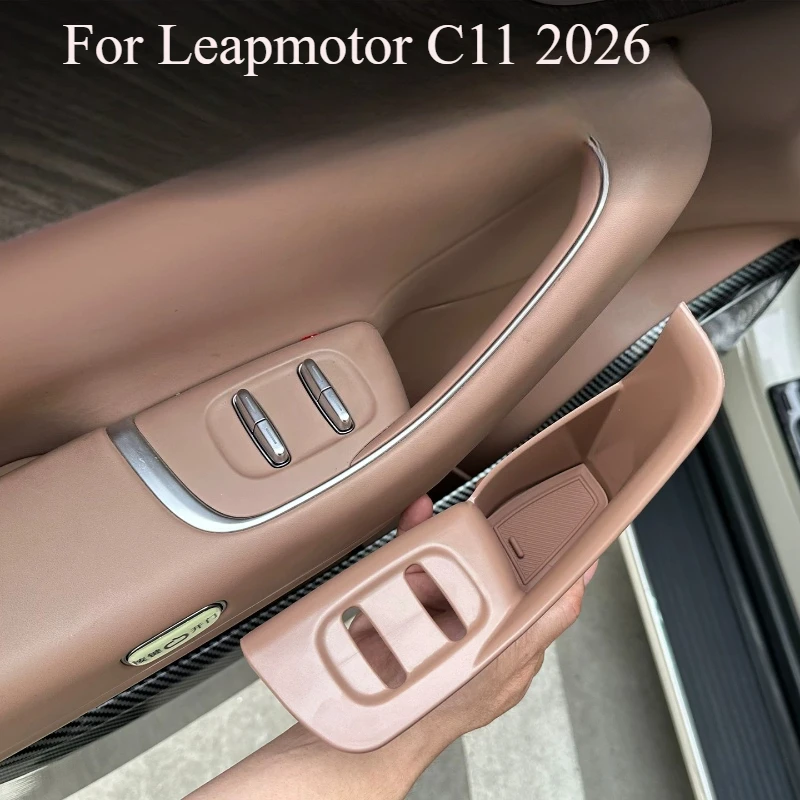 Für Leapmotor C11 2026: Türgriff-Aufbewahrungsbox – 4-teiliges Set mit Innentasche und Fensterheberblenden-Abdeckung