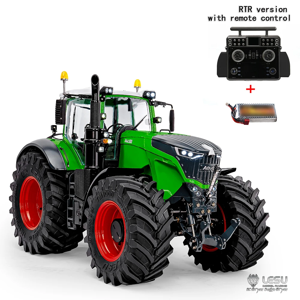 Pre Sale LESU RC Hydraulic Profession Class Tractor 1050 1/14 RTR PNP 4X4 Metal Assembled Painted Chassis Car Vehicle Toy Model