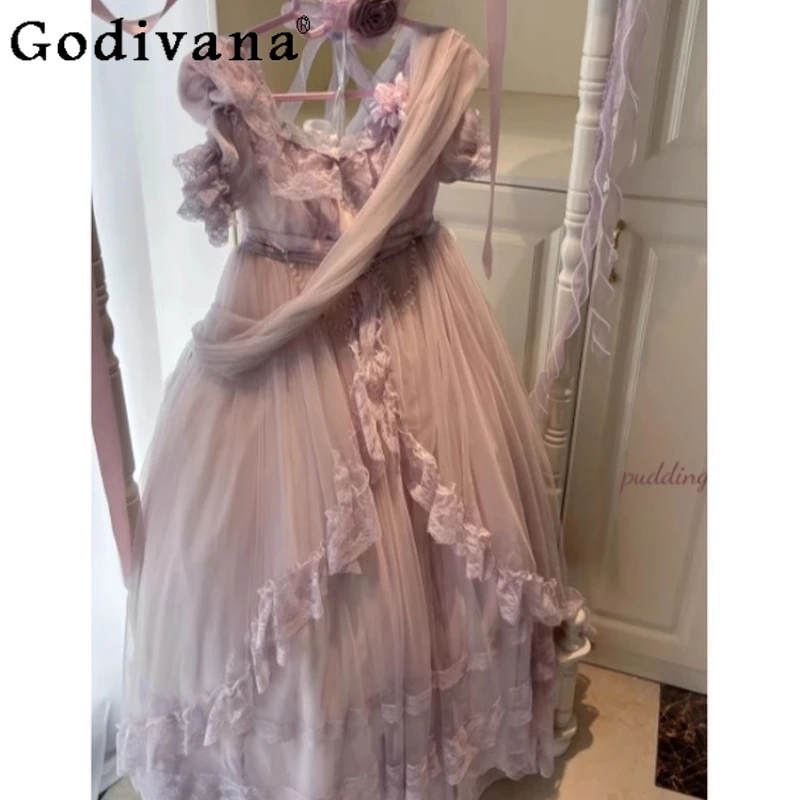 لوليتا فستان الزفاف ثوب مسائي للنساء نمط جديد الكبار حفل فستان الأميرة الإناث الراقية فستان الزواج الحلو