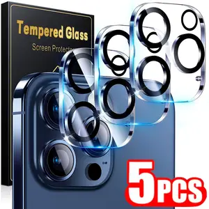 Bilashmart 1 5 IPhone 16 15 14 Pro Max 16 Plus 16Pro Tempered Glass Flim HD Camera Lens Flim Protective IPhone 13 Mini Pro Max
