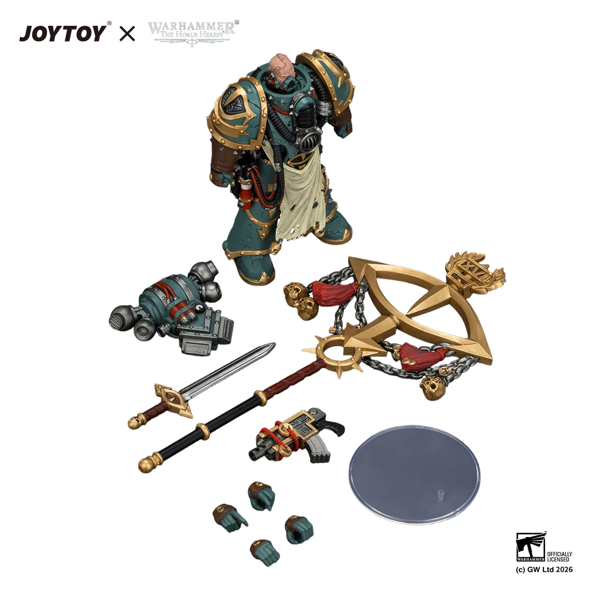 JOYTOY Warhammer "The Horus Heresy" 1/18 Action Figures Sons of Horus Maloghurst the Twisted, the Warmaster's Equerry view 5