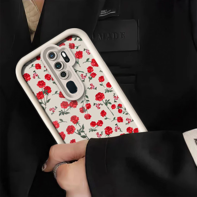 Soft TPU Silicon Phone Case For OPPO Realme 15 Pro 11 4G 5G 9 8 8i 7 7i 6i 5i 5 14 13 Pro Plus 12 Lite Rose Flower Pattern Cover