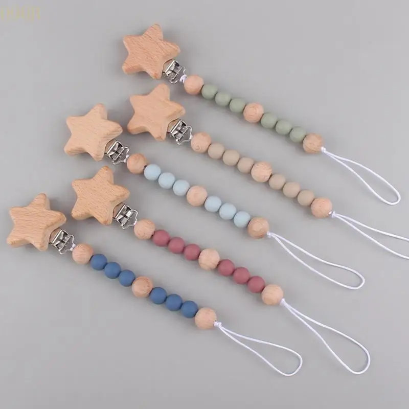

090B Silicone Paci Clip Molar Supplies Chew Silicone Baby Teether Toy Teething Relieve Stress Birthday Christmas Shower