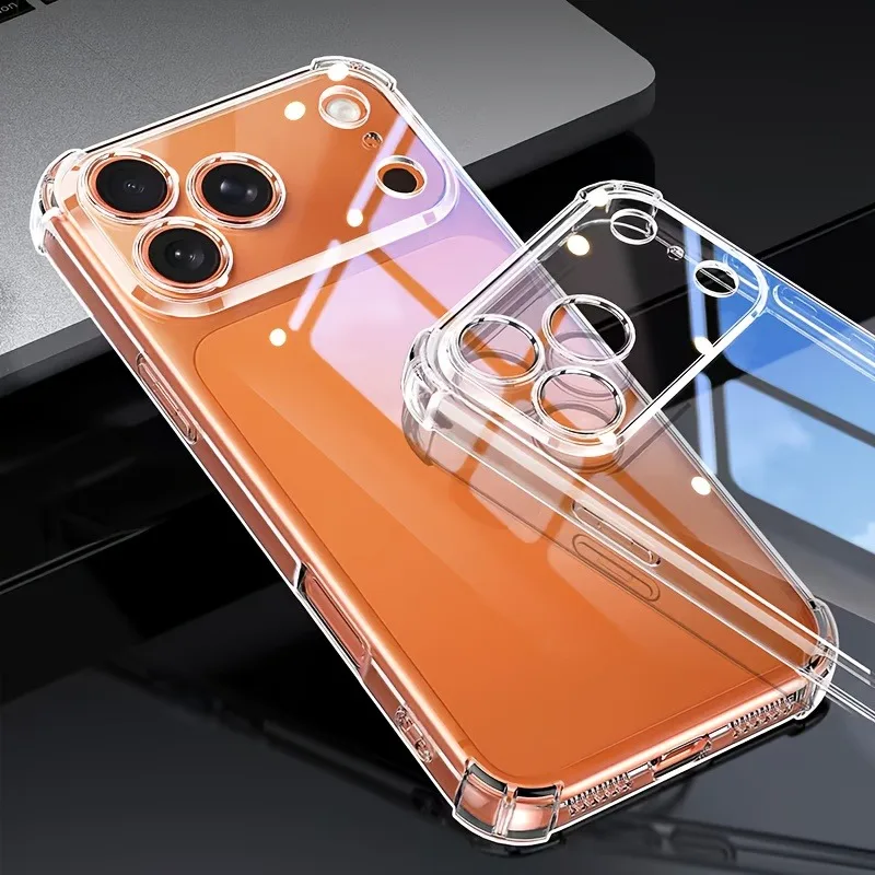 Picture 7: Ultra Thin Transparent Phone Case For iPhone 17 Pro Max Soft TPU Cases For iPhone17 Pro Max 17Pro Shockproof Clear Back Cover