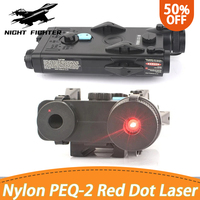 Wadsn PEQ-2 Red Dot Laser Nylon AN Peq Sight PEQ2 Indicator Fit 20mm Rail  Tactical Hunting Weapon Scout Light For CS Wargame
