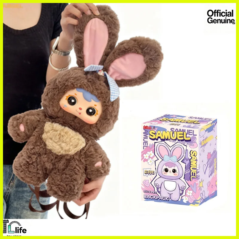 

Samuel, милый рюкзак для домашних животных, виниловая слепая коробка для лица, загадочная коробка, милые аниме-фигурки, Коллекционная модель куклы, подарки для взрослых и детей, игрушки