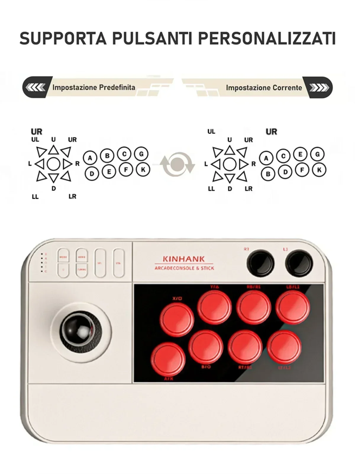 Arcade Joystick Double Support PC Android Apple Xbox No Latency PS3PS4 Classic King of Fighters Fighting Handle