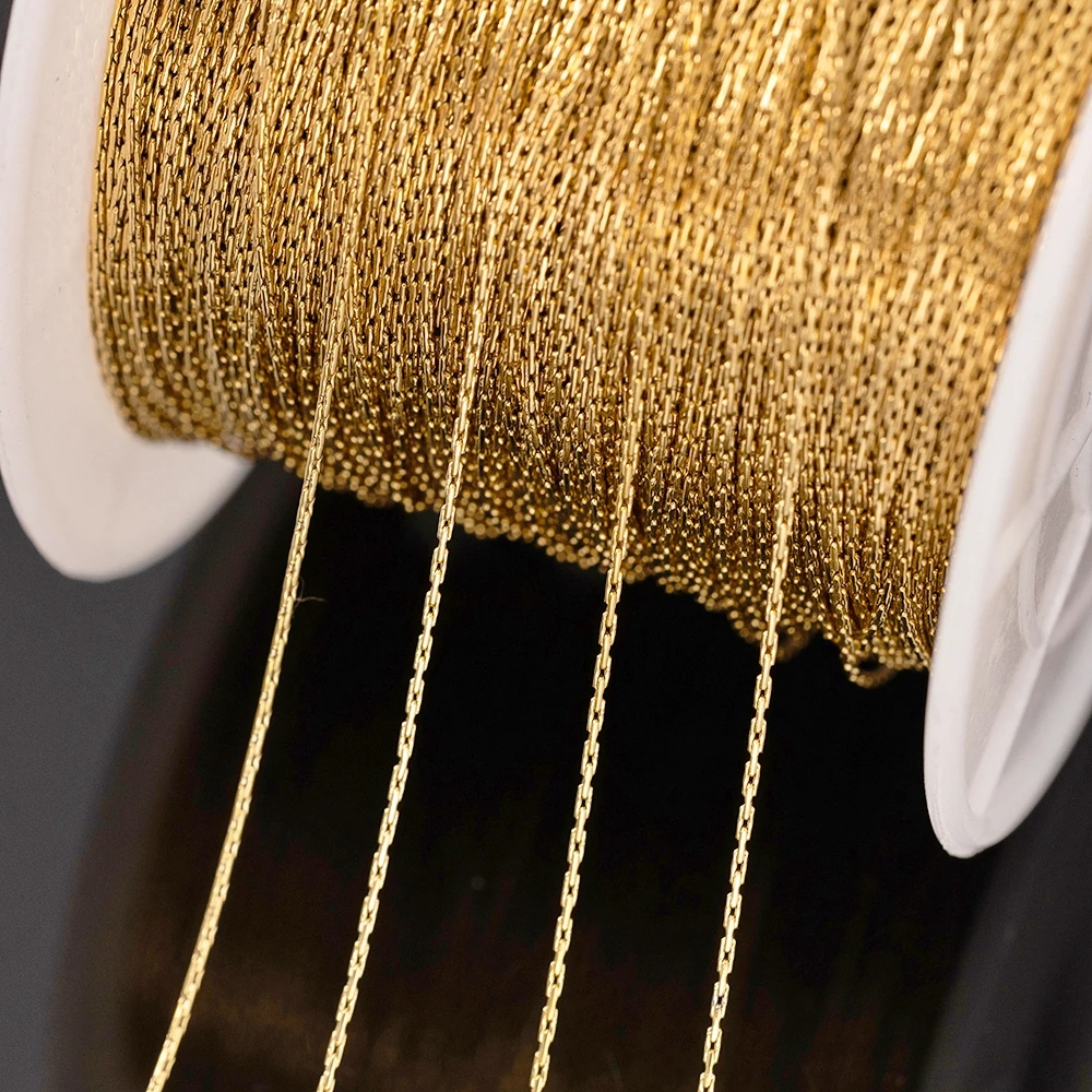 2Meter 10Meter Edelstahl Gold Farbe Kabel Link Kette Schlange Kette Für DIY Halskette Ohrringe Schmuck Machen liefert Groß