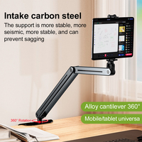 Tablets Mount Clamp for 4.7''-12.9'' Device Adjustable Tablet Bracket Tablet Holder for Bed for IPad/iPhoneX/iPad Pro/N-Switch