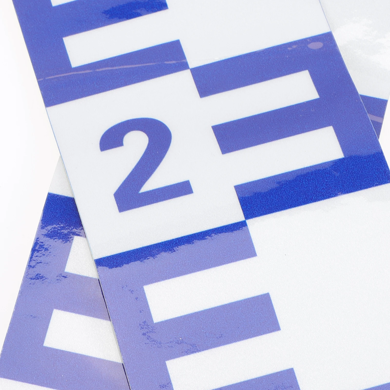 

2pcs Water Level Gauge Adhesive Stickers 8x50cm Blue Reflective Measuring Tool for Ponds Lakes Pools Long Time