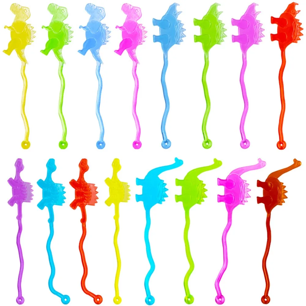 10-100 Pcs TPR Elastic Sticky Dinosaur Game Children Birthday Party Gift Kindergarten School Celebration Gift Bag Carnival Gifts