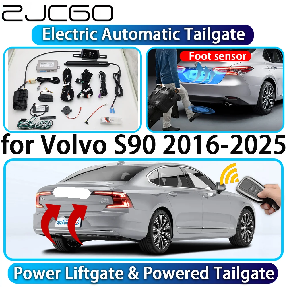 

ZJCGO for Volvo S90 2016-2025 OEM Automatic Power Liftgate Powered Tailgate Intelligent System Car Trunk Lift Control Kit