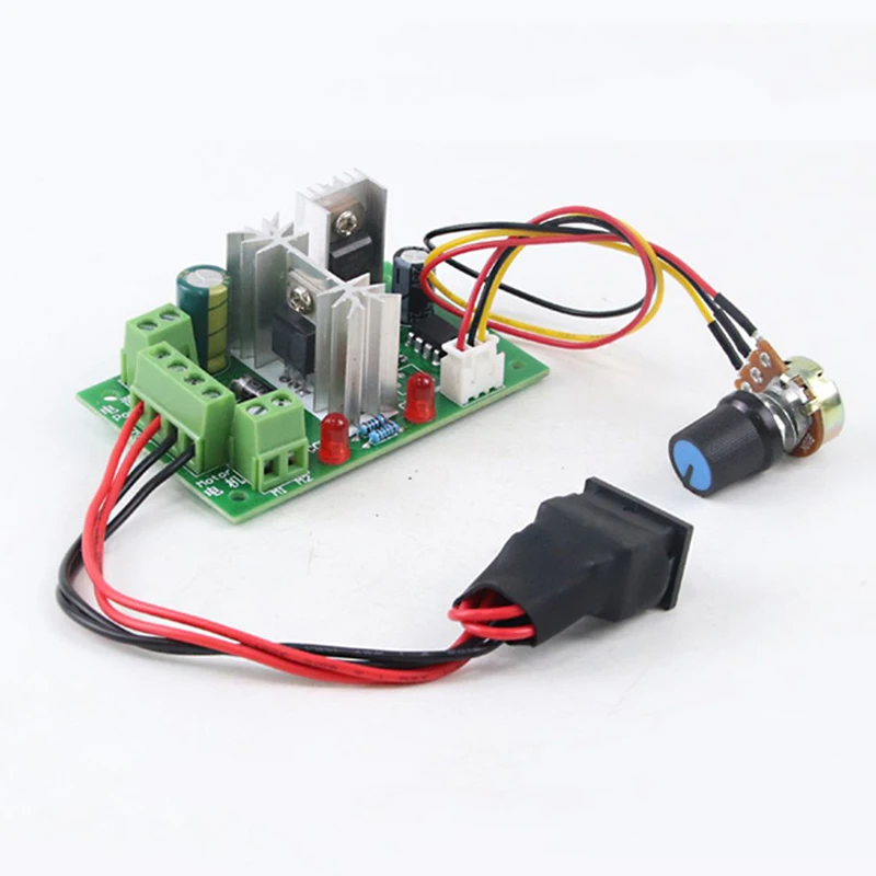 PLC DC Motor Governor 6V 12V 24V 30V High Power Motor Drive Stepless Speed Regulation Forward Reverse Switching Speed Controller