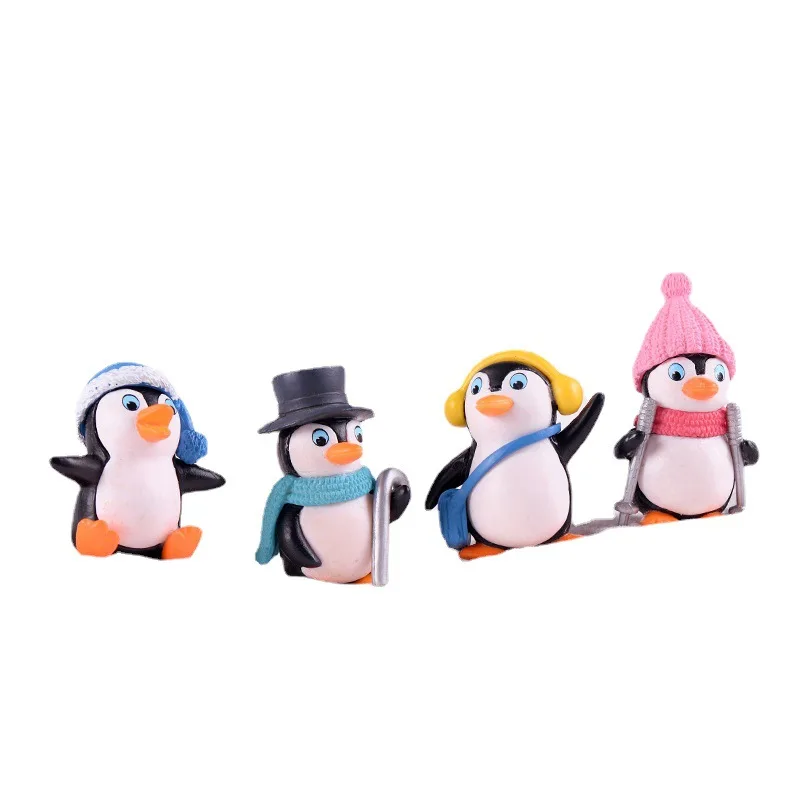 4 Pcs Set Wholesale Winter Penguin, Doll DIY Small Ornament, Multi-inner Ornament, Handicrafts