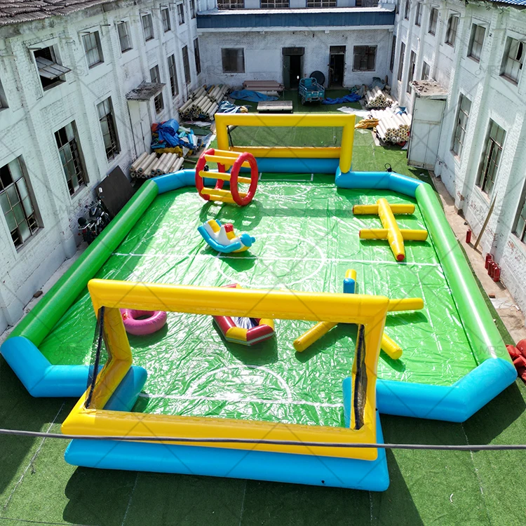 

Outdoor Inflatable Soccer Playground for Kids-Commercial PVC Game with UV Protective Flame Retardant Features 5-10 Passengers