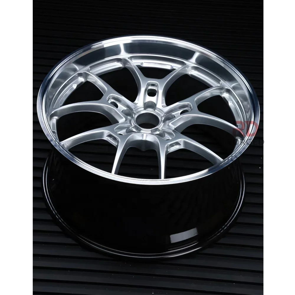 For Polished 5 Spoke 5 Hole 17 18 19 20 21 22 Inch Fine Polished Deep Concave Alloy Forged Rims for E30 Jdm F32 420 428 E60 61