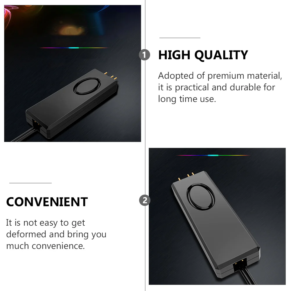 

Argb LED Controller Manual Control Support Rgb Light Hub Pin for Computer Chassis Fan Light Bar Strip Air Cooler Water