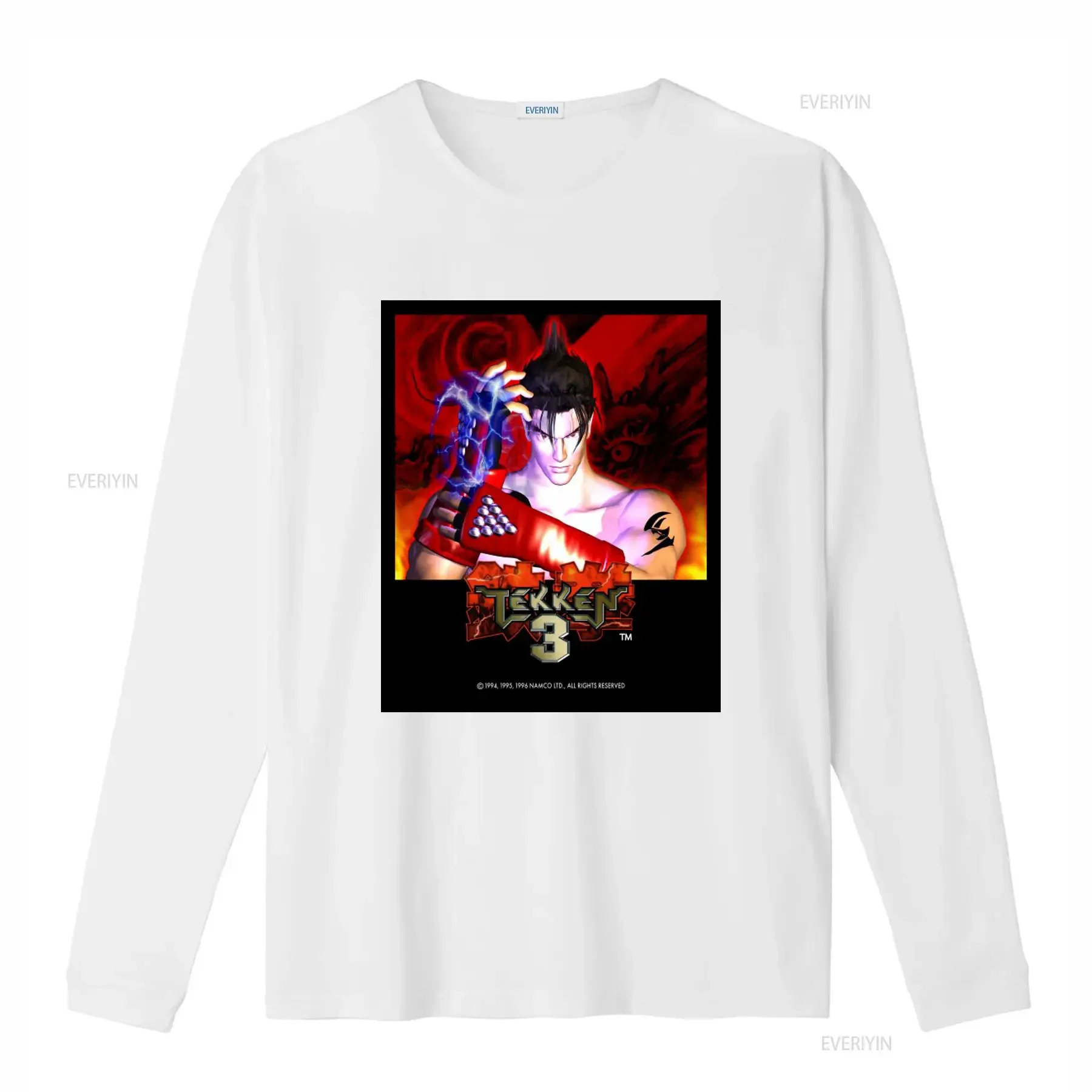 Vintage Tekken 3 Fighting Video Game Print T shirt for Men Size L vintage Washed Soft Comfortable Breathable Casual Slightly view 4