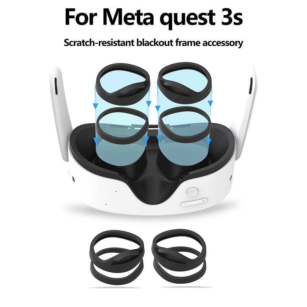 Kit de protección de lentes VR, espaciador de montura de gafas VR, montura espaciadora de lentes, montura y espaciador para gafas de realidad virtual Meta Quest 3