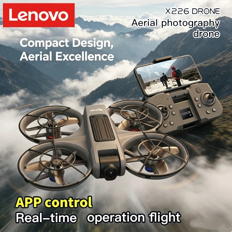 

Lenovo X226/X226VR 8K Professional Drone, RC Quadcopter with Screen Remote Control, Kids Gift Toy
