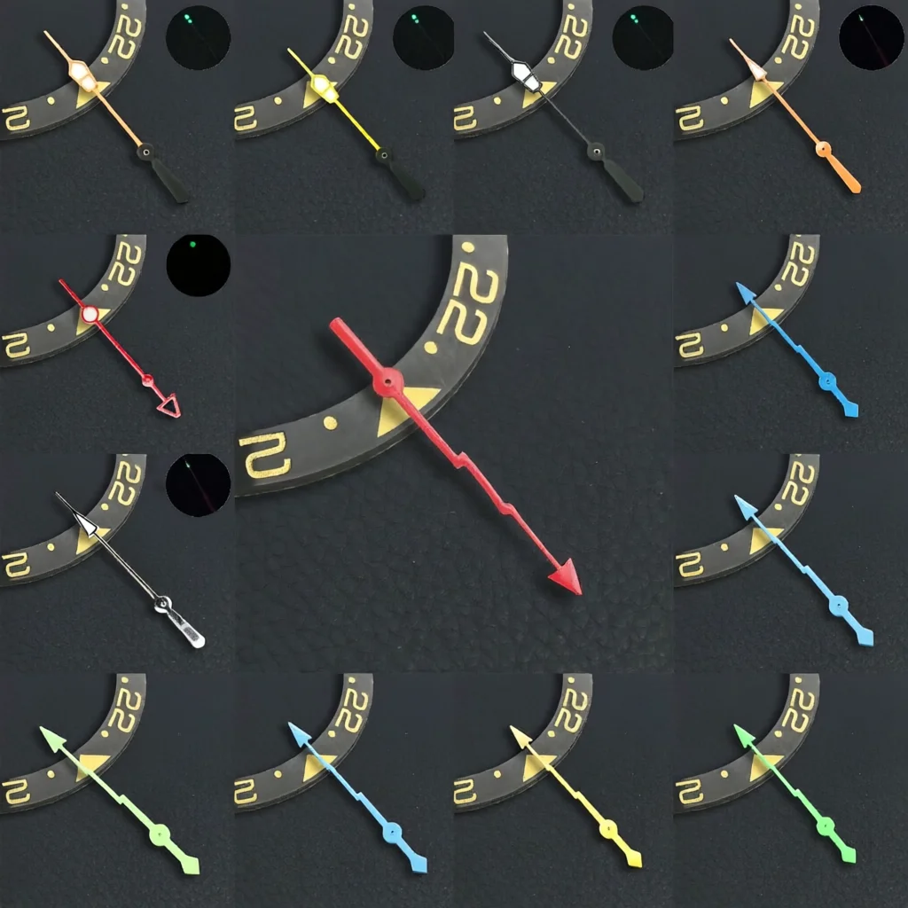 NH35 hands Watch pointer green luminous fit NH35 NH36 NH34 movement watch hands Personalized second hand men's watch parts