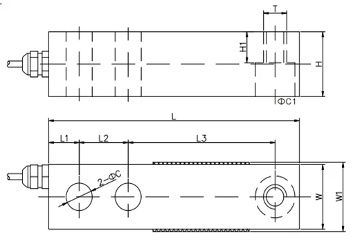 Portable high-precision single point cantilever hopper weighing weight weighing platform scale sensor load cell