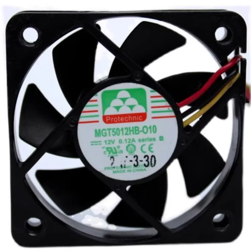 

MAGIC MGT5012HB-015 DC 12V 0.12A 60x60x15mm 3-Wire Server Cooling Fan