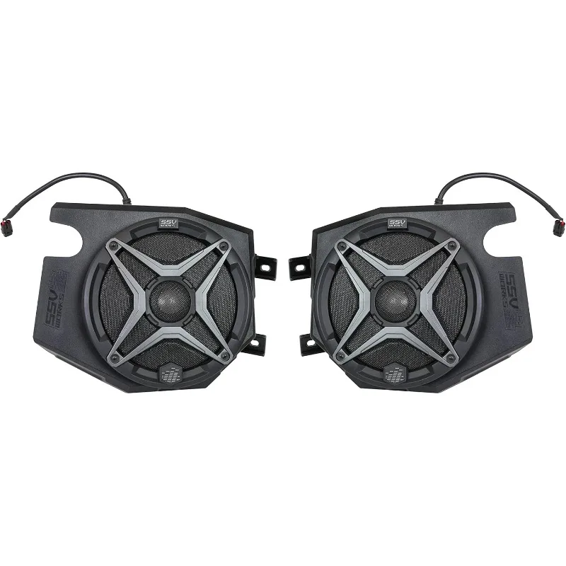 

RZ4-F65A Стручки передних динамиков 2014-2023 Polaris RZR XP1000, XP Turbo, Turbo S Velocity с SSV работает 6,5-дюймовая скорость Powersports Spea