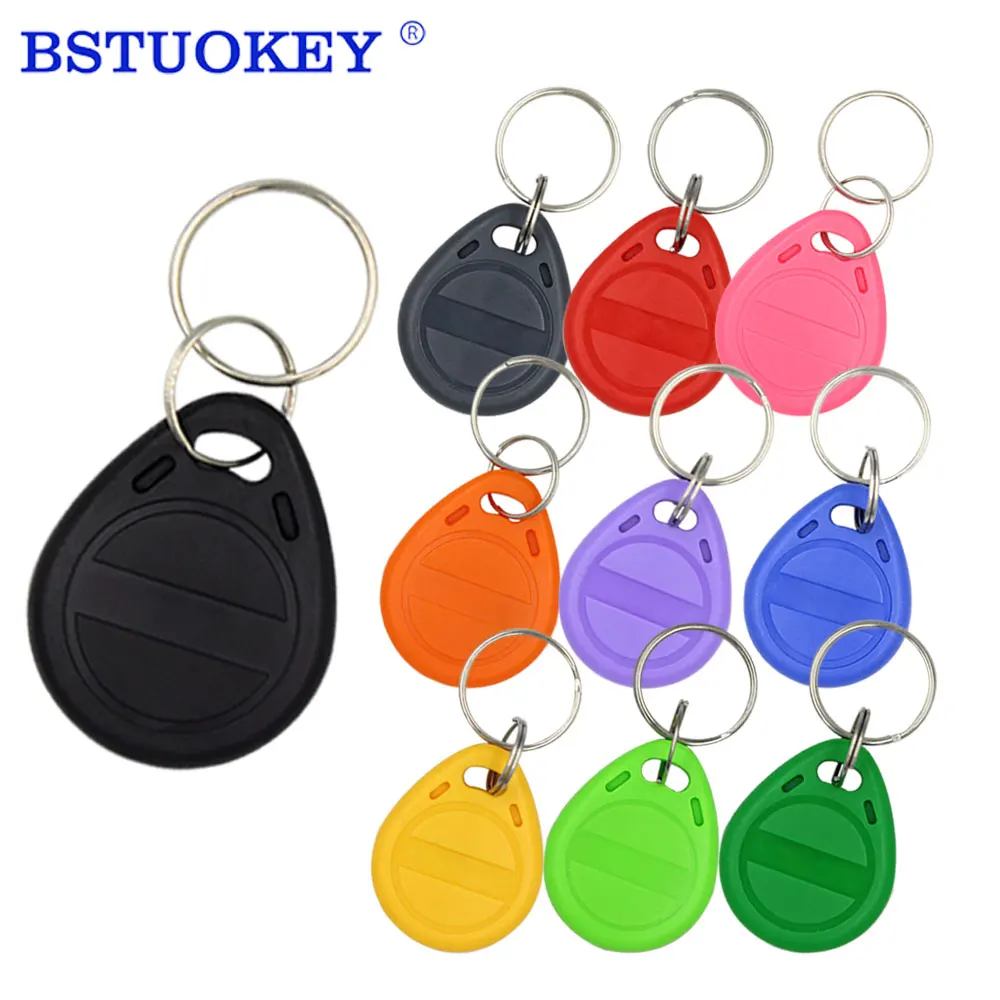 10pcs em4305 t5577 RFID 125khz Key Keyfobs Copy Rewritable Writable Rewrite Duplicate Tag Proximity ID Token Ring rfid cloner