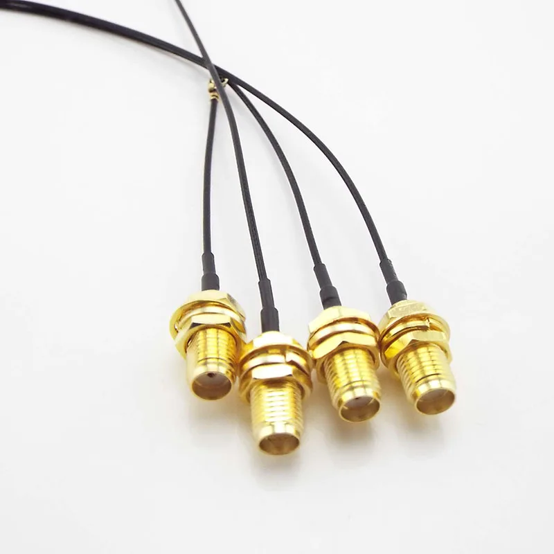 メス-ufl/u.fl/ipx/ipex uflからメスへのコネクタrg 1.13アンテナrfケーブルアセンブリRP-SMA-K