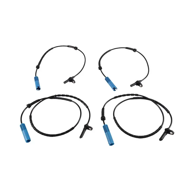 4 PCS Front Rear Left Right ABS Speed Sensor For BMW-boom 6
