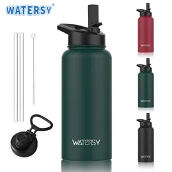 16OZ 32OZ Stainless Steel Thermal Bottle Large Capacity Insulated Cup Cold and Hot Thermos Tumbler Gym Kettle Sport Water Bottle