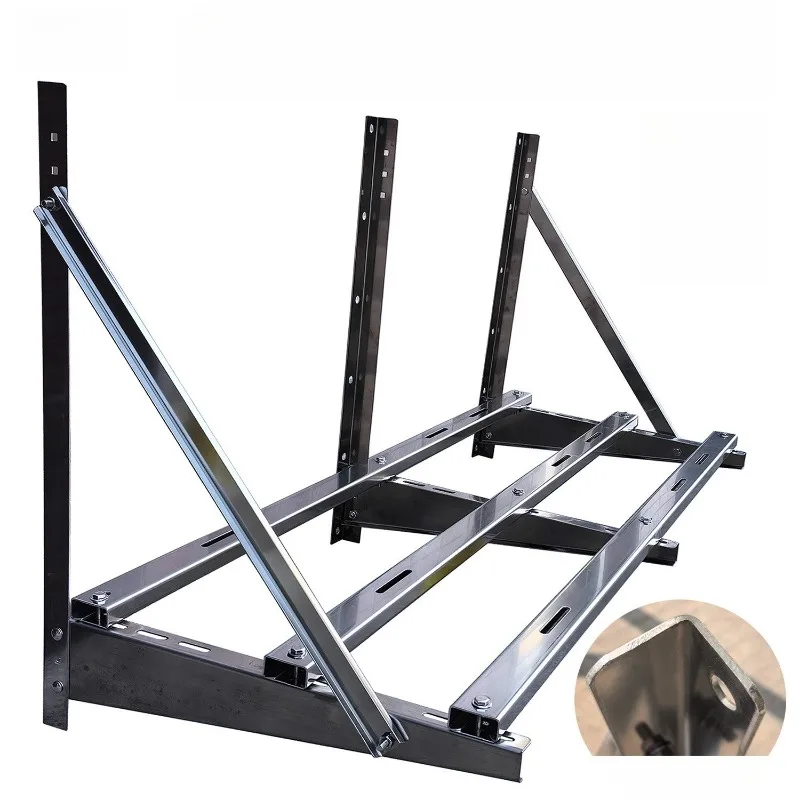 Extra Thick Reinforced Stainless Steel Outdoor Unit Bracket Fit 5-16HP Air Conditioner Heavy Duty Rustproof Wall Mount Support