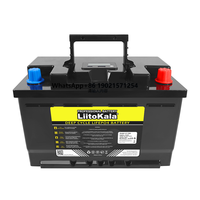 Liitokala 12v 80ah 4000 Times Deep Cycle Lifepo4 Battery for Car Ignition with Type-c and Usb Can Charge Mobile Devices
