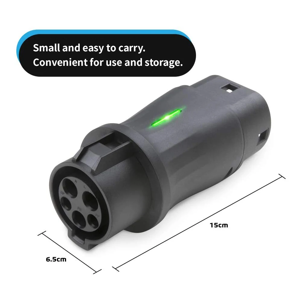 Adattatore Morec EV SA-E J1772 a IEC 62196-2 cavo di ricarica per veicoli elettrici converte il caricatore tipo 1 in tipo 2 32A 1 fase