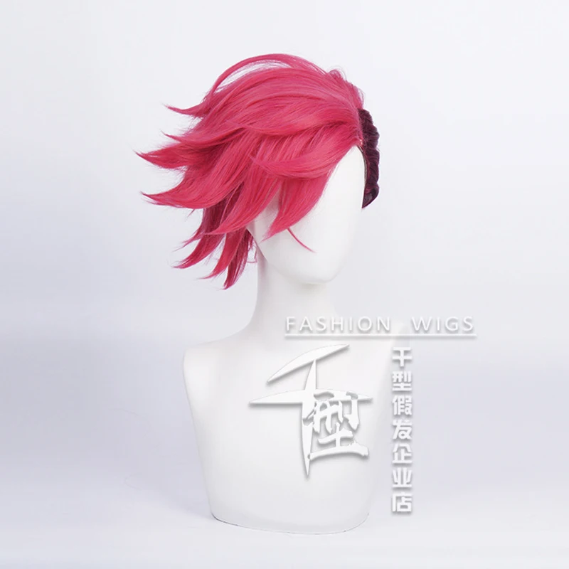 Anime Arcane Vi Cosplay Peruca Jogo LOL Cabelo de Fibra Sintética Para Mulheres