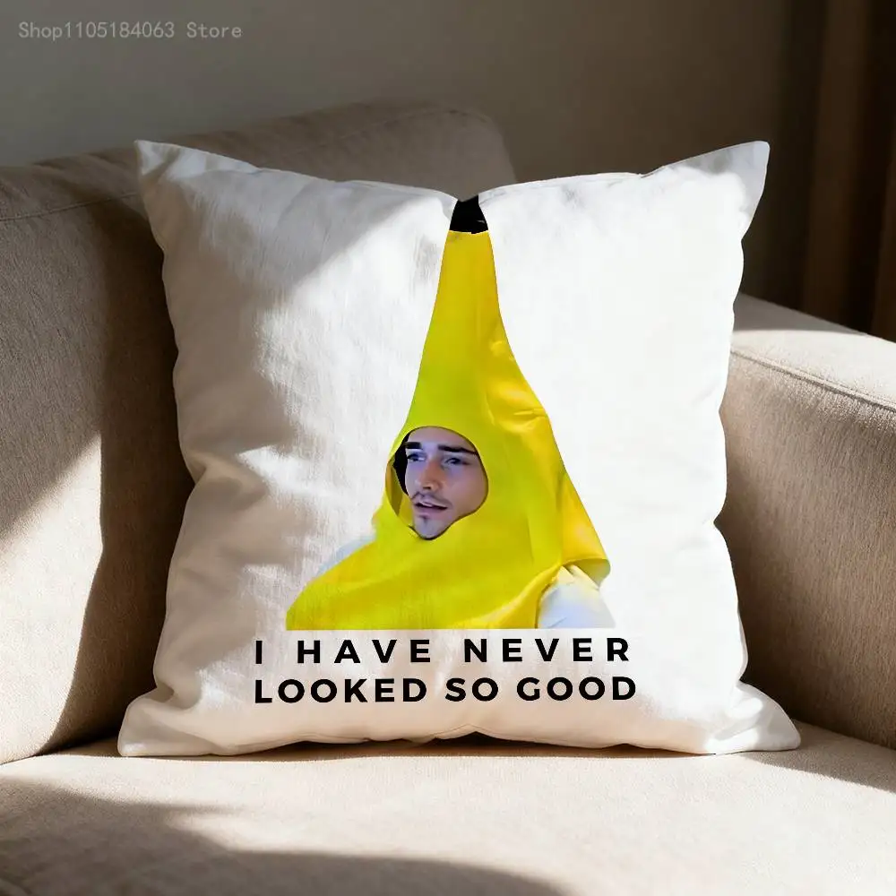 Banana L-Leclerc Pillow Case For Sofa Decor Car Office Room Printing Cushion Cover Decorations and Protector
