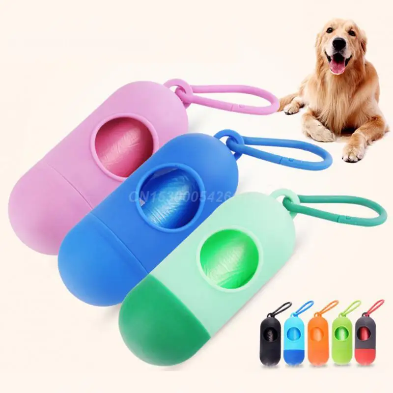 Bag Dispenser Hygienic Compact Plastic Garbage Bag Holder Pet Waste Bags Pet Waste Management Trendy Dog Poop Bags Easy To Use