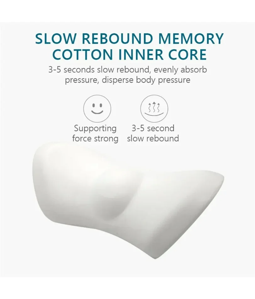 Breathable Memory Cushion Interior Accessories Bed Sleeping Pillow Car Seat Waist Pillow Lumbar Support Pillow Foam Car Cushion