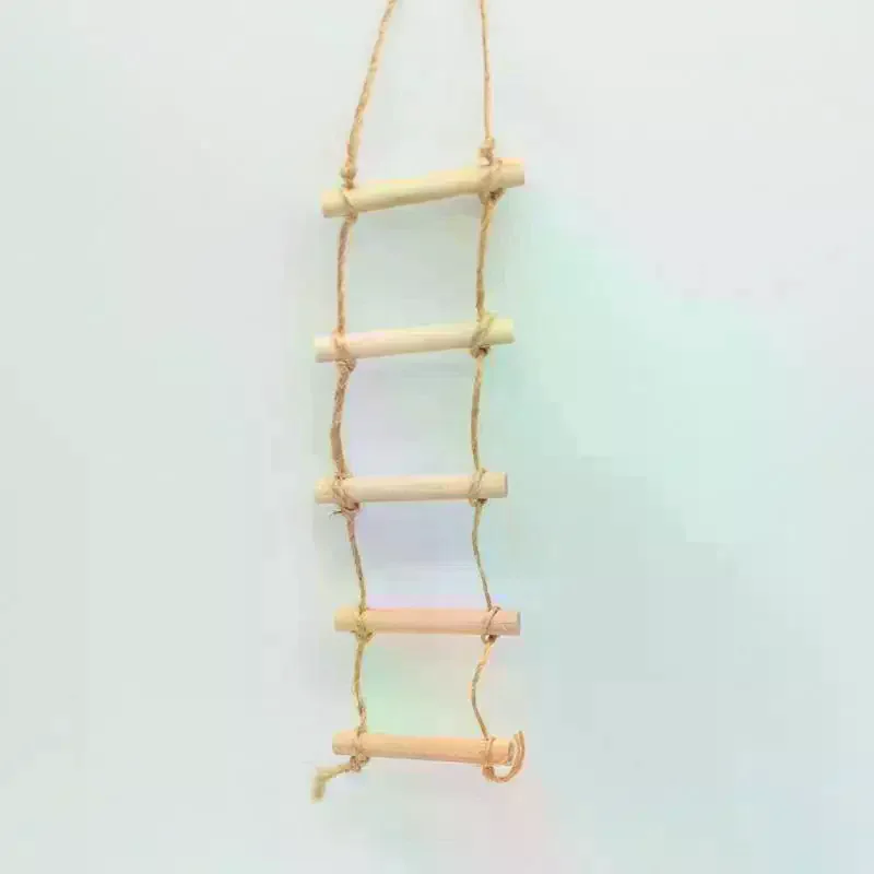 Mini corde de chanvre en bois pour maison de poupée, 1 pièce, échelle suspendue, jardinage pour animaux de compagnie, modèle de scène Miniature, jouets, accessoires pour maison de poupée