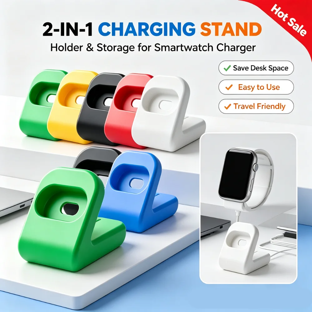 Fitbit Air Charging Stand PLA Watch Dock Stable Desktop Holder 2 In 1 Charging Storage Bracket Portable Smartwatch Accessory