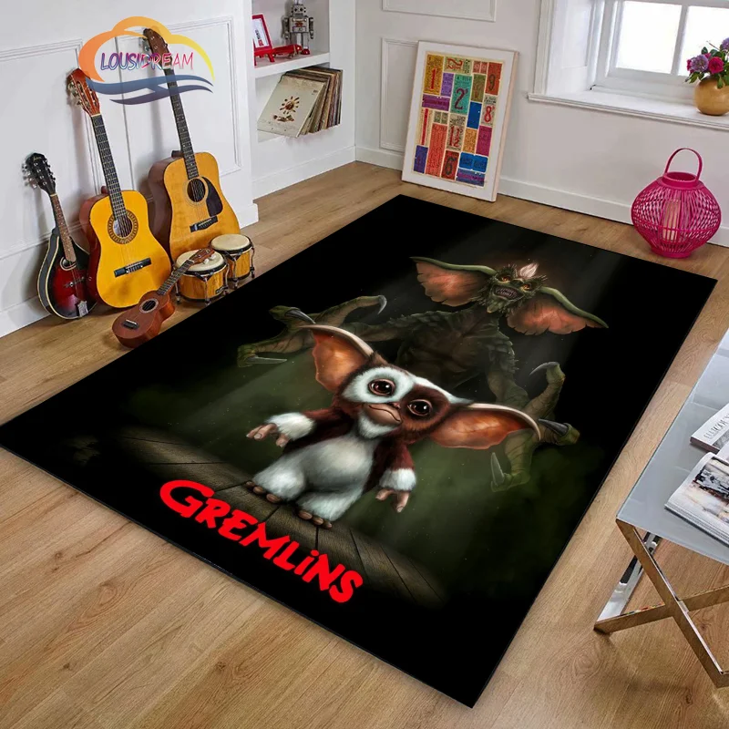 Horror and fantasy movies Animation Gremlins Carpet 3D Print Living Floor Room Soft for Adult  Children Mat Sofa mat