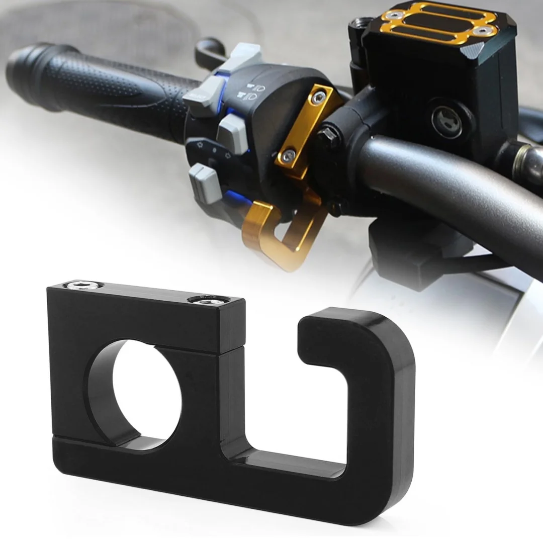 Motorcycle and electric bike multi-functional hook, type 69 helmet hook, CNC aluminum alloy modified handlebar hook