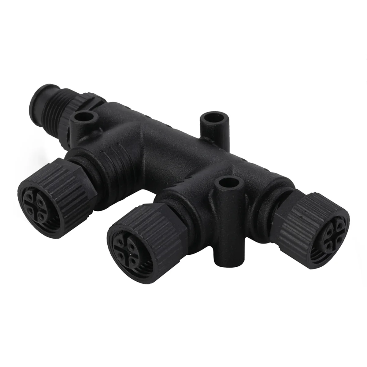 NMEA 2000 T Connector 4 Port 5Pin M12 Thread IP67 NMEA 2000 (N2k) (Tee) T-Connector for Garmin Lowrance