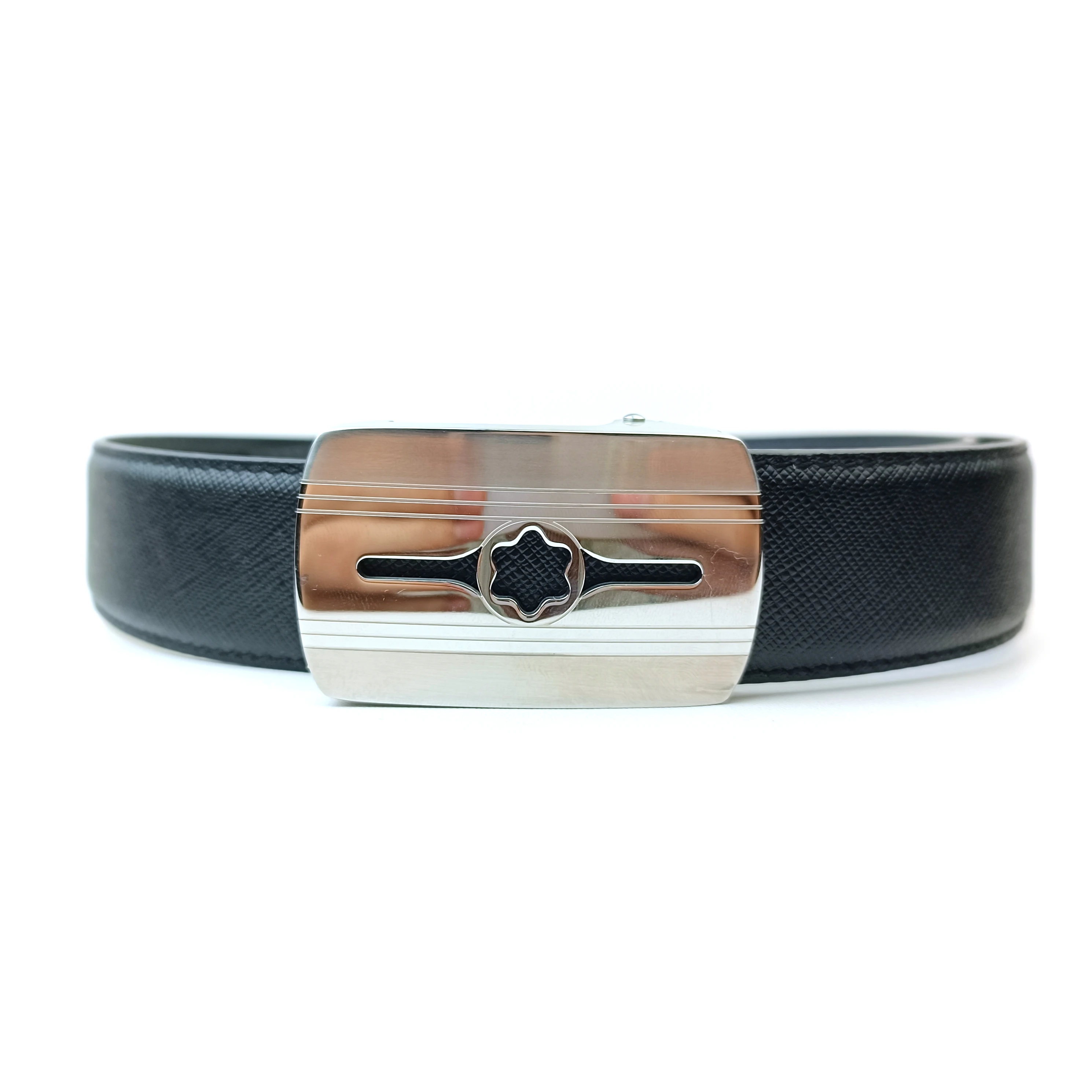 Men's fashion double-sided leather belt women's belt cow belt trend design 3.5cm male and female belt