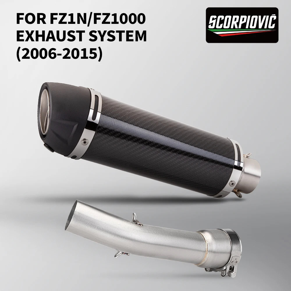 

Motorcycle Mid-Section Exhaust Set for FZ1 N/F S FZ1 FZ1N FZ1000 F01 F02 2006-2015 Performance Upgrade