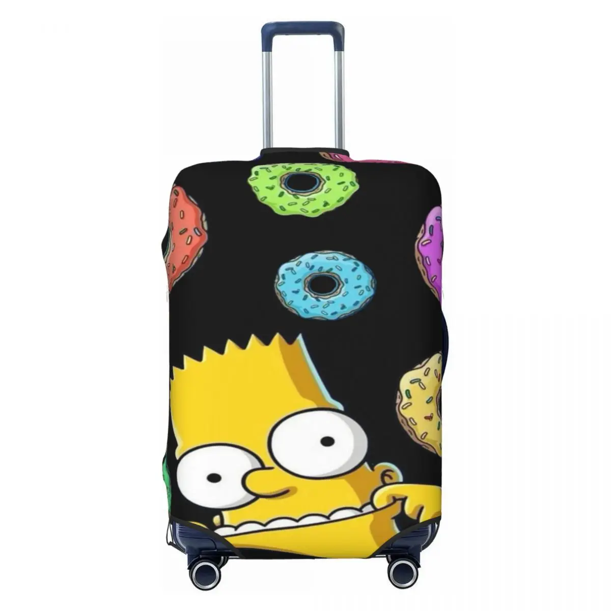 

Custom Simpsons Cartoon Luggage Cover Funny Suitcase Protector Covers Suit For 18-32 inch