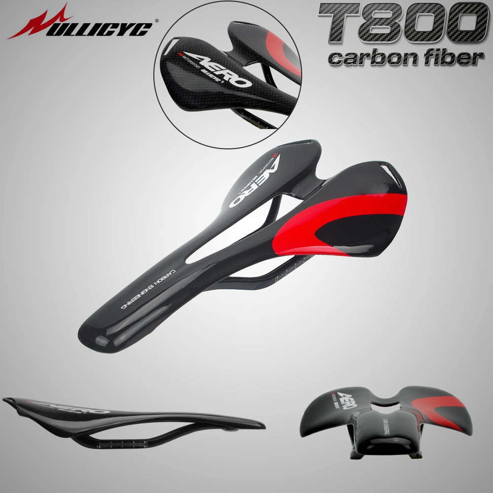 

Ullicyc Italy Top-Level 3K/UD Full Carbon Bicycle Saddle, MTB/Road Front Sella Seat ZD136